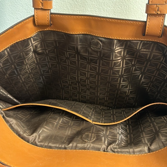 EUC Lodis work bag in tan leather; multiple pockets & laptop protected sleeve - Picture 6 of 6